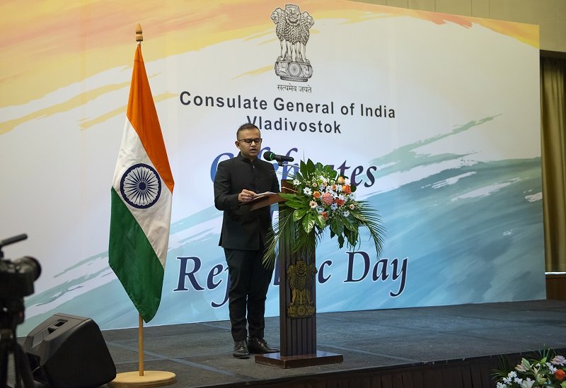 77th Republic Day of India Celebrations at Vladivostok, Russia
