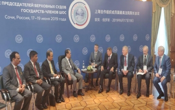 Hon’ble CJI Sh Ranjan Gogoi holds bilateral discussions with Russian Chief Justice Mr Vyacheslav Lebedev