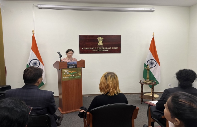 Hindi Diwas celebrations on 14 September, 2022 at CGI, Vladivostok.