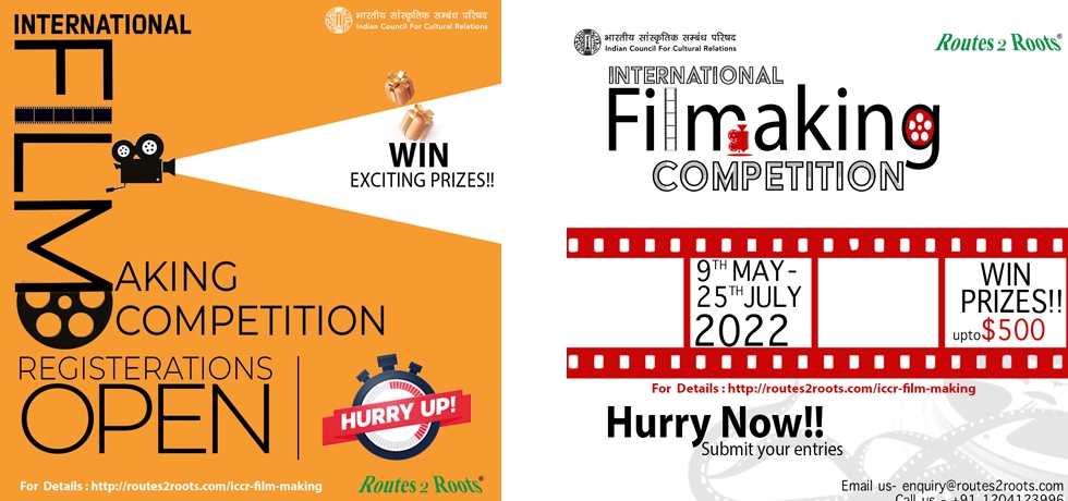  Video / Film making competition for Indian Diaspora and Foreign Students /Alumni. 