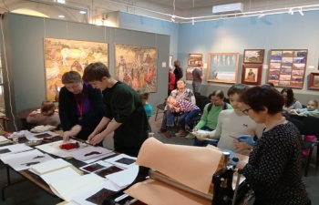 Days of India in Vladivostok, “Printer’s Workshop : Symbols of India”, at the Primorye State Art Gallery